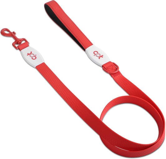 5Ft Waterproof Dog Leash Durable PVC Rope, Dog Lead Leash for Large,Medium,Small Dogs, Dog Leash for Walking, Running (Red)