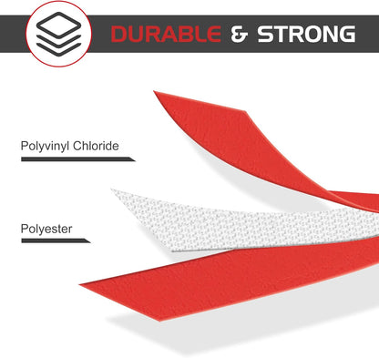 5Ft Waterproof Dog Leash Durable PVC Rope, Dog Lead Leash for Large,Medium,Small Dogs, Dog Leash for Walking, Running (Red)